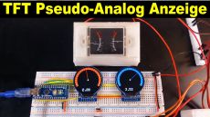 Als Ersatz für das zwischenzeitlich defekte Analoginstrument entstand die Pseudo-Analoganzeige mit zwei runden TFT-Displays. (Quelle: hiz)