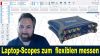 Patrick Gold von Pico Technology erklärt die Vielfalt und Funktionsbandbreit von Oszilloskops die zur Darstellung und Steuerung an Rechner bzw. Laptops angeschlossen werden. (Quelle: hiz)