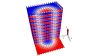 Dreidimensionale magnetische Skyrmionenröhre in einem synthetischen Antiferromagneten (Quelle: Mona Bhukta/Uni Mainz)