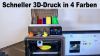Der neue 3D-Drucker mit 4 Filament Zuführungen für FDM-Druck in Turbo Geschwindigkeit. (Quelle: hiz)