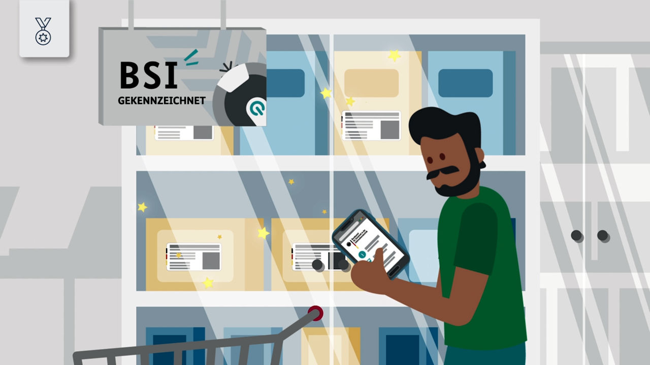 Hersteller können angemessenen Schutz ihrer mobilen IT-Geräte nun mit dem IT-Sicherheitskennzeichen des BSI transparent machen. (Quelle: BSI)