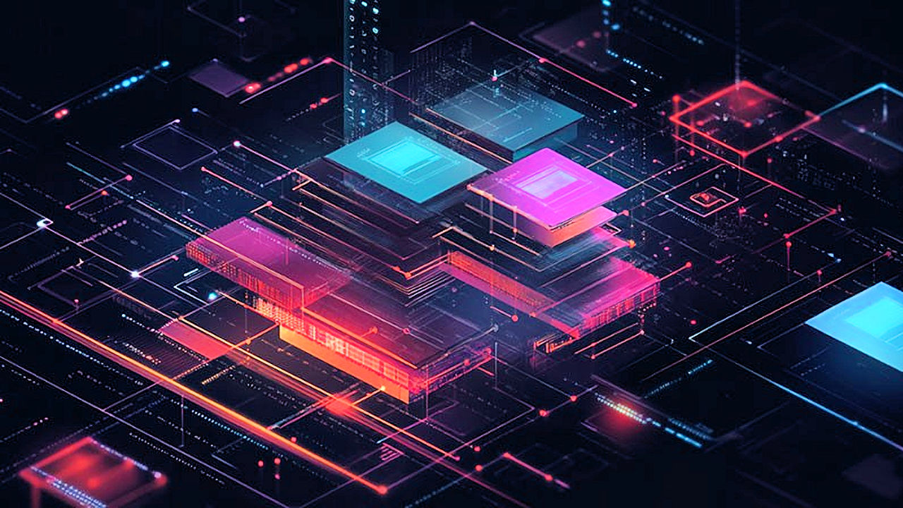 Eine zentrale Herausforderung bei Quantencomputern ist die Standardisierung der Schnittstellen und die Kommunikation der Software-Stack-Schichten. (Quelle: Fraunhofer IAO/Midjourney)