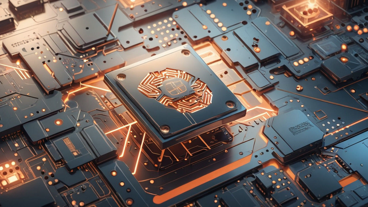 Neuromorphe Chips basiert auf Memristoren – Bauelementen, die ähnlich wie Synapsen im Gehirn arbeiten. Sie speichern nicht nur Informationen, sondern können diese gleichzeitig verarbeiten. (Symbolbild: KI/hiz)