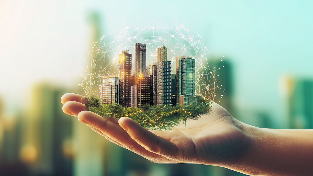 Kommunikationsnetze sichern nachhaltige Energieversorgung und bewältigen wachsende Datenmengen trotz dezentraler erneuerbarer Stromerzeugung. (Quelle: Fraunhofer HHI)